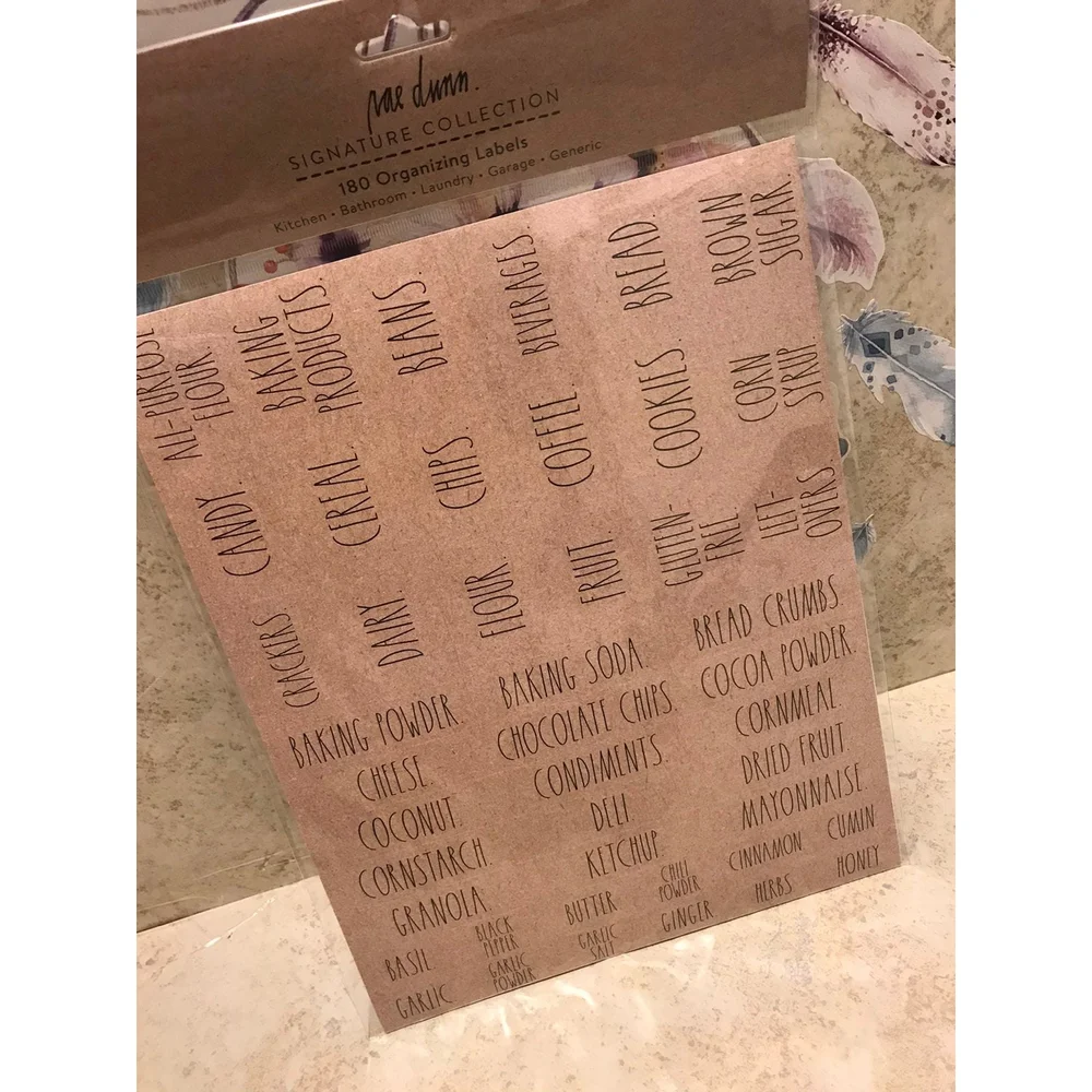 Rae Dunn Labels Stickers